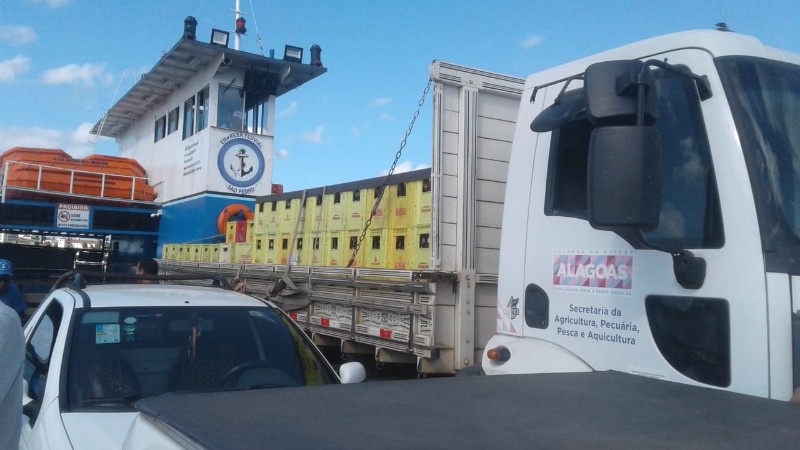 Caminhão da Secretaria de Agricultura de Alagoas é flagrando transportando bebidas no feriado da Pro