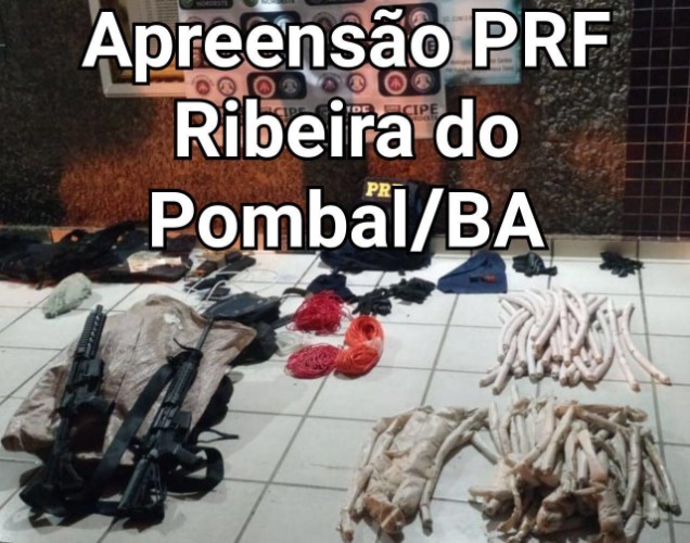 Suspeitos de explodir carro forte são presos com fuzis