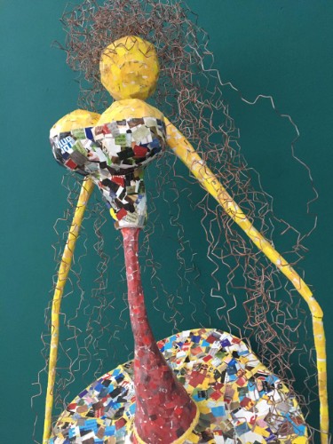 Obra Maria João - técnica mista (detalhe)