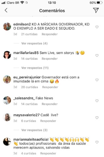Renan Filho tem sido alvo de críticas dos internautas nas redes sociais