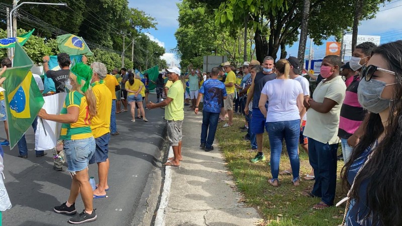 Manifestantes pediam instalação do AI5 e fechamento do Congresso Nacional e do Supremo Tribunal Fede