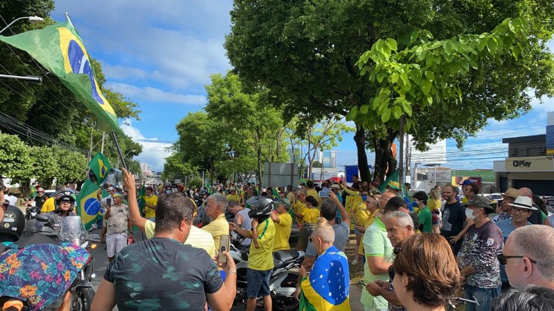 Manifestantes pediam instalação do AI5 e fechamento do Congresso Nacional e do Supremo Tribunal Fede