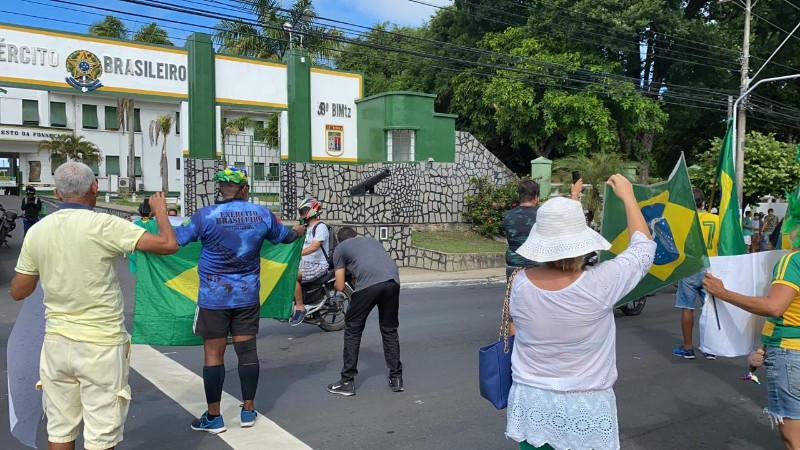 Manifestantes pediam instalação do AI5 e fechamento do Congresso Nacional e do Supremo Tribunal Fede