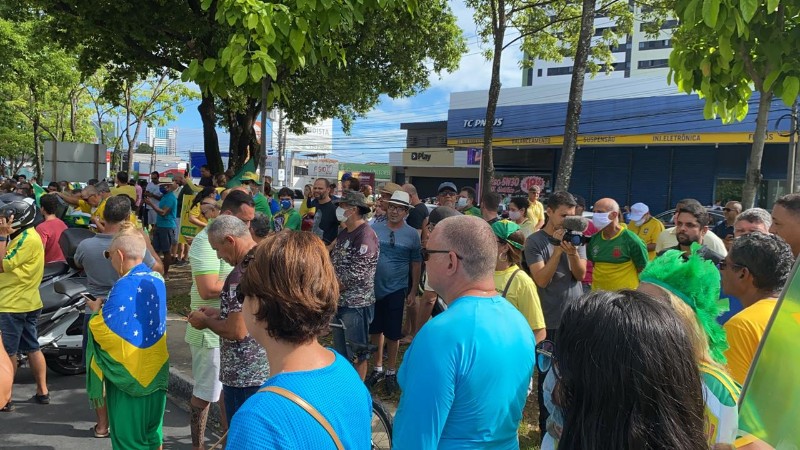 Manifestantes pediam instalação do AI5 e fechamento do Congresso Nacional e do Supremo Tribunal Fede