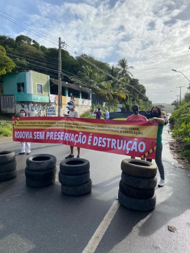 Projeto de duplicação vem causando a destruição de espaço