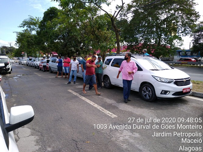 Protesto de taxistas do interior 