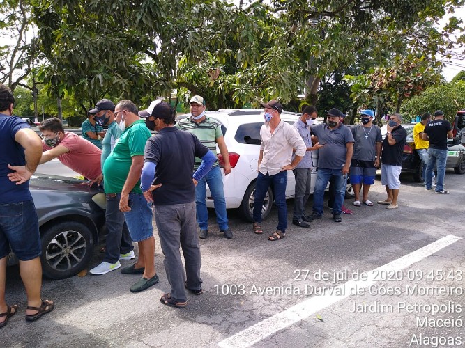 Protesto de taxistas do interior 