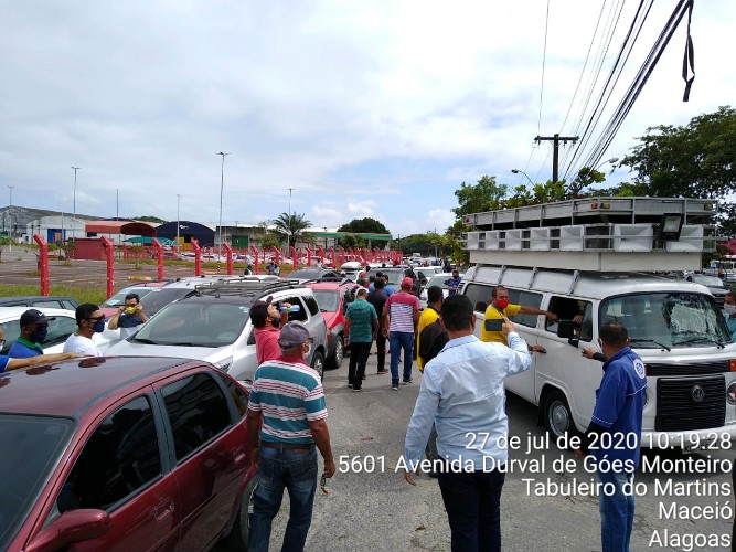 Protesto de taxistas do interior 