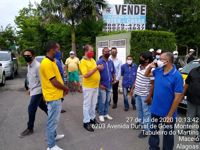 Protesto de taxistas do interior 
