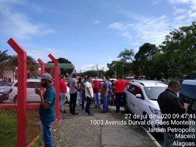 Protesto de taxistas do interior 