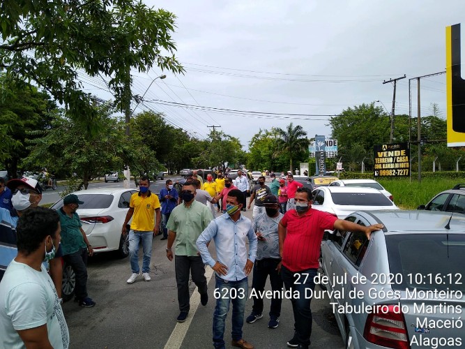 Protesto de taxistas do interior 