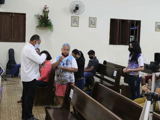 Paróquias seguiram protocolo sanitário para evitar contágio da Covid-19