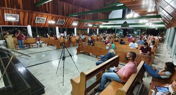 Paróquias seguiram protocolo sanitário para evitar contágio da Covid-19