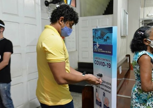 Paróquias seguiram protocolo sanitário para evitar contágio da Covid-19
