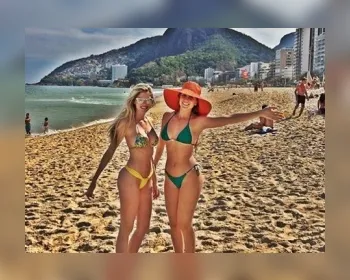 Bárbara Evans reforça bronzeado em dia de sol no Rio de Janeiro