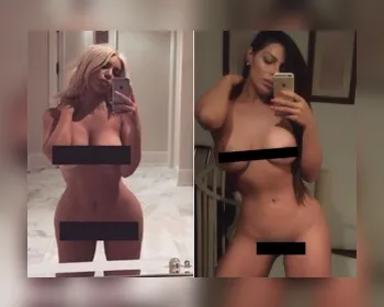 Suzy Cortez reproduz polêmica da foto nua de Kim Kardashian