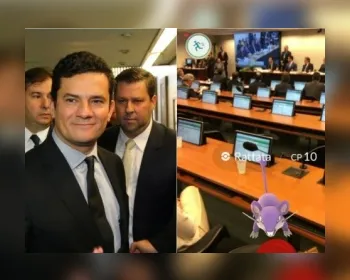 Pokémon-rato aparece enquanto juiz Sérgio Moro discursa na Câmara 