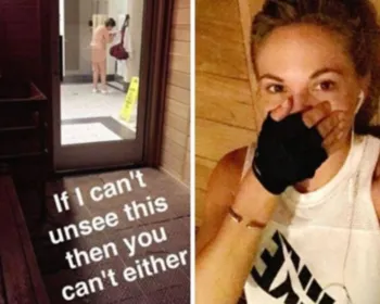 Coelhinha da Playboy que zombou de mulher em banheiro pode ser presa