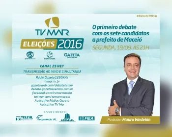 Candidatos a prefeito participam hoje de debate na TV Mar; Gazetaweb transmite 
