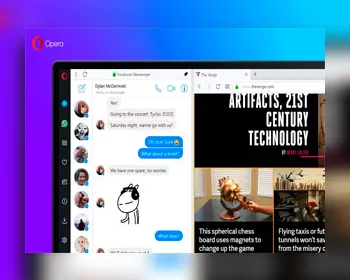 Opera ganha integração com WhatsApp e Telegram para ler e enviar mensagem 