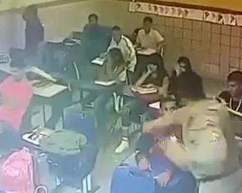 Vídeo: policial militar é acusado de agredir aluno durante discussão em escola