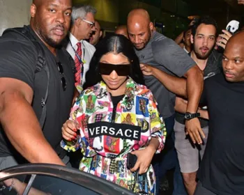 Nicki Minaj desembarca no Brasil para realizar primeiro show no país 