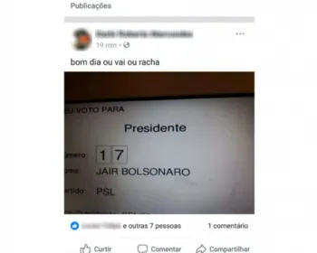 Eleitor do Paraná é preso depois de postar foto do voto na urna