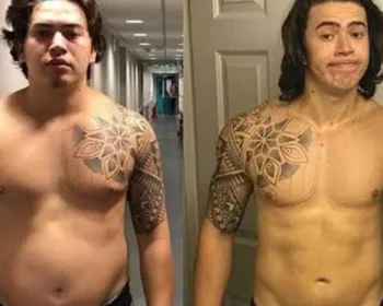 Whindersson mostra mudança ao perder 28 kg: 'Até tatuagem mudou'