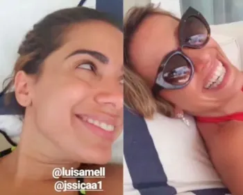 De volta ao Rio, Anitta brinca com Luisa Mell e amiga: 'A gente está destruída'