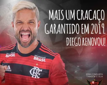 Diego Ribas acerta renovação de contrato com o Flamengo até o fim de 2020