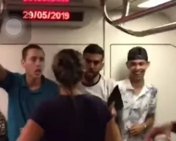 VÍDEO: mulheres expulsam rapazes de vagão exclusivo do metrô no DF
