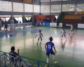 Na abertura do Jubs em Maceió, meninas da Ufal empatam sem gols no futsal