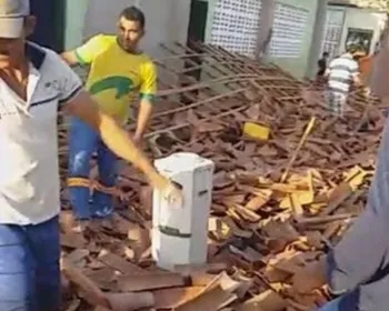 Teto de escola desaba e deixa 10 feridos no interior do Ceará