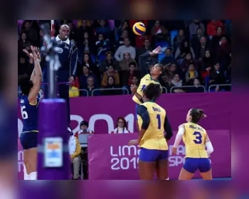 Seleção feminina de vôlei perde disputa do bronze para a Argentina no Pan