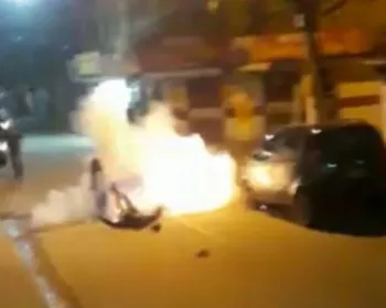 VÍDEO: Bomba explode no bolso de torcedor que comemorava vitória do Flamengo