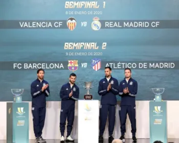 Semifinais da Supercopa: Valencia x Real Madrid e Barcelona x Atlético