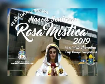Fiéis celebram festa de Nossa Senhora da Rosa Mística no Village Campestre II