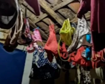 Polícia apreende dezenas de calcinhas na casa de ladrão de roupas íntimas 