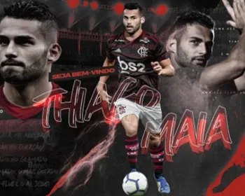 Flamengo anuncia o volante Thiago Maia: 'Eu estou realizando meu sonho'