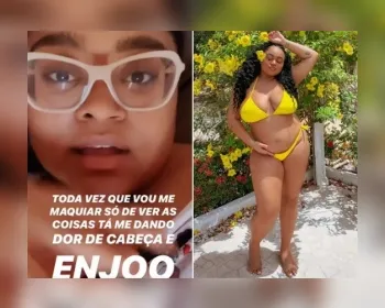 Rízia Cerqueira revela enjoo inusitado de gravidez