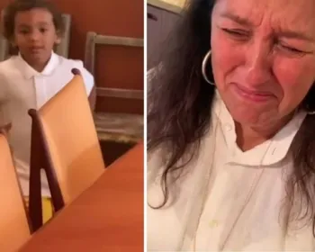 Regina Casé chora no primeiro dia de aula do neto: "Não deu para segurar"