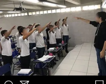 Alunos de escola do Recife fazem saudação nazista em sala e postam foto da cena