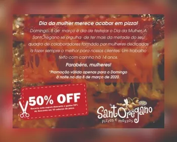 Santorégano realiza promoção de pizza com 50% de desconto; veja!  