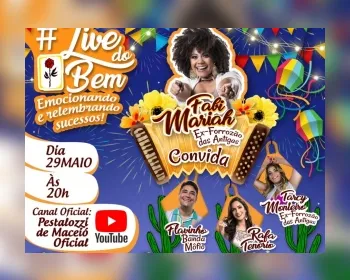 Associação Pestalozzi de Maceió promove live junina beneficente 