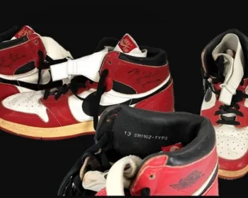 Tênis usado por Michael Jordan após fratura está à venda por R$ 2,6 milhões