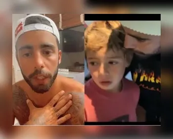 Pedro Scooby fala de vídeo polêmico com filho: "Ensino a superar medos"