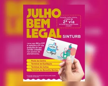 Segunda via do Cartão Bem Legal Cidadão será emitida de forma gratuita em julho