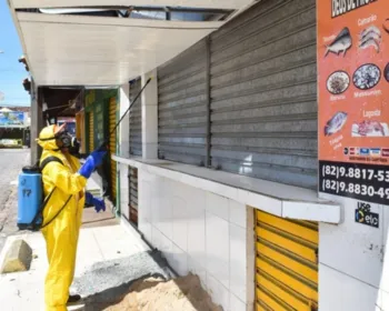 Covid-19: Prefeitura realiza desinfecção no Centro de Maceió neste domingo 