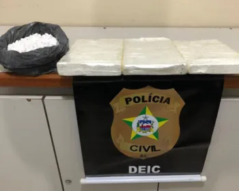 Mulher é presa com 3 kg de cocaína de elevado grau de pureza em Maceió