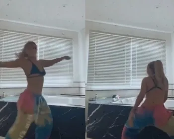 Luisa Sonza exibe banheira gigante ao dançar em sua mansão